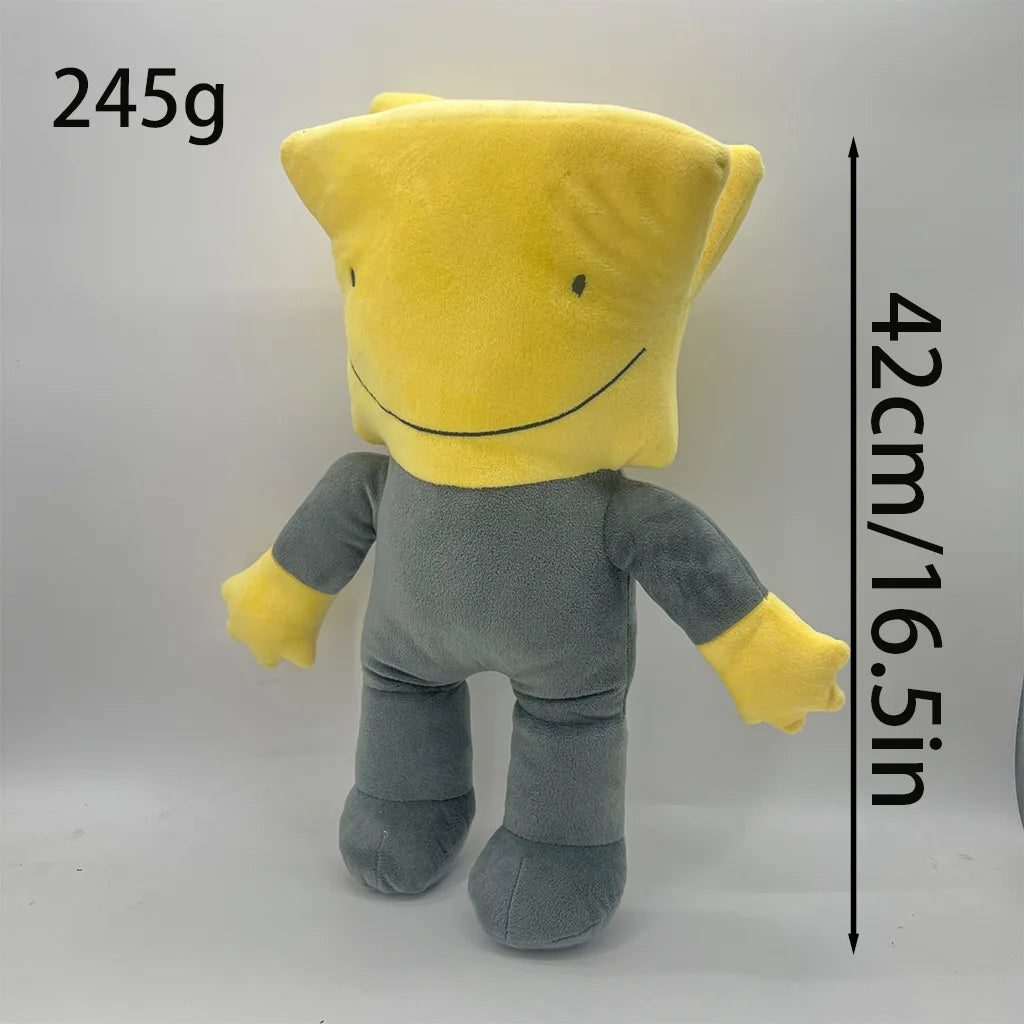 Ron plush toy full body shot white background
