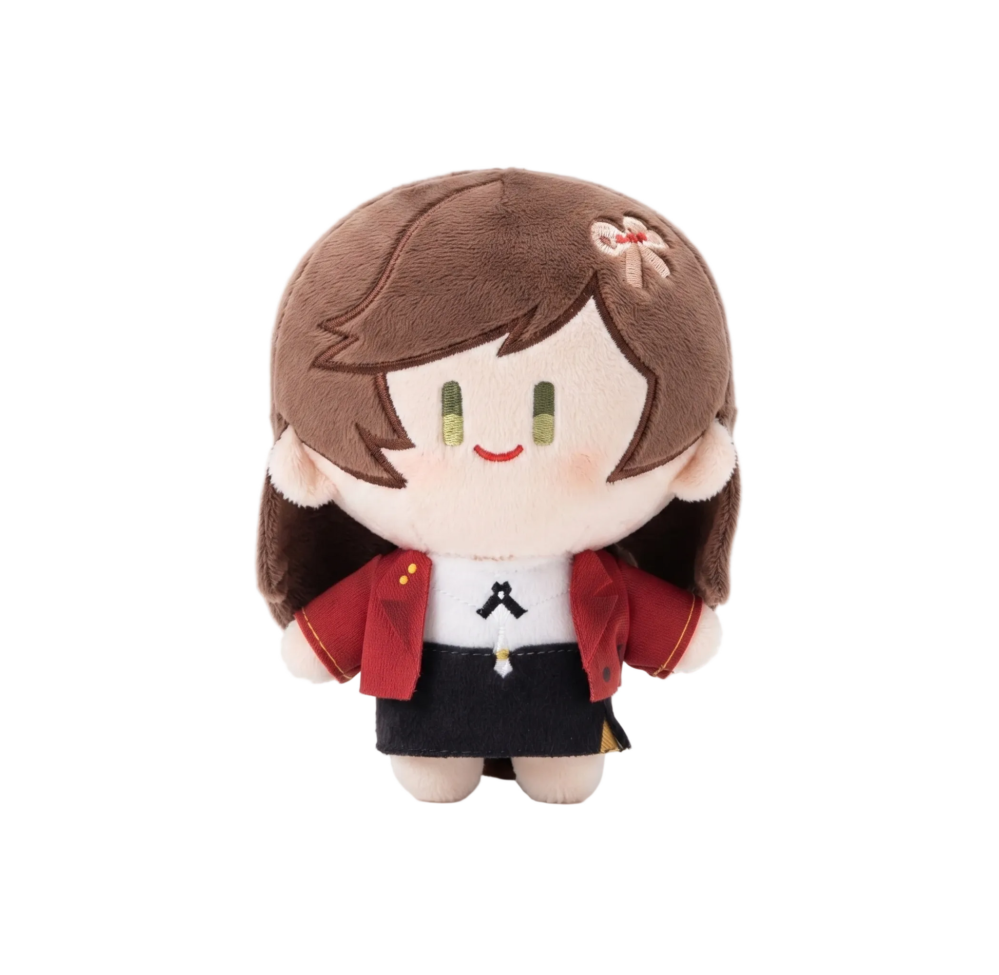 Rosa plushie with clothes variant, 10cm handmade fan made plush doll front view