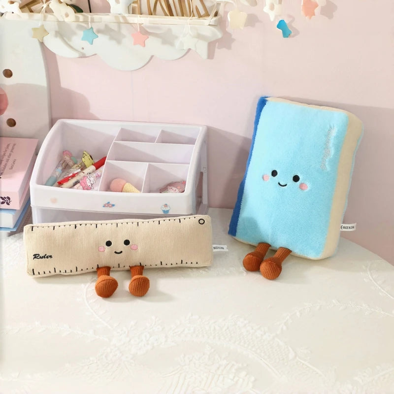 Ruler plush 25cm soft stuffed toy kawaii desk decoration
