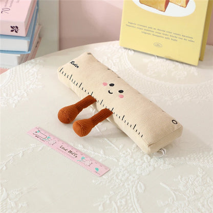 Ruler plush close up soft cotton kawaii desk decor plushie