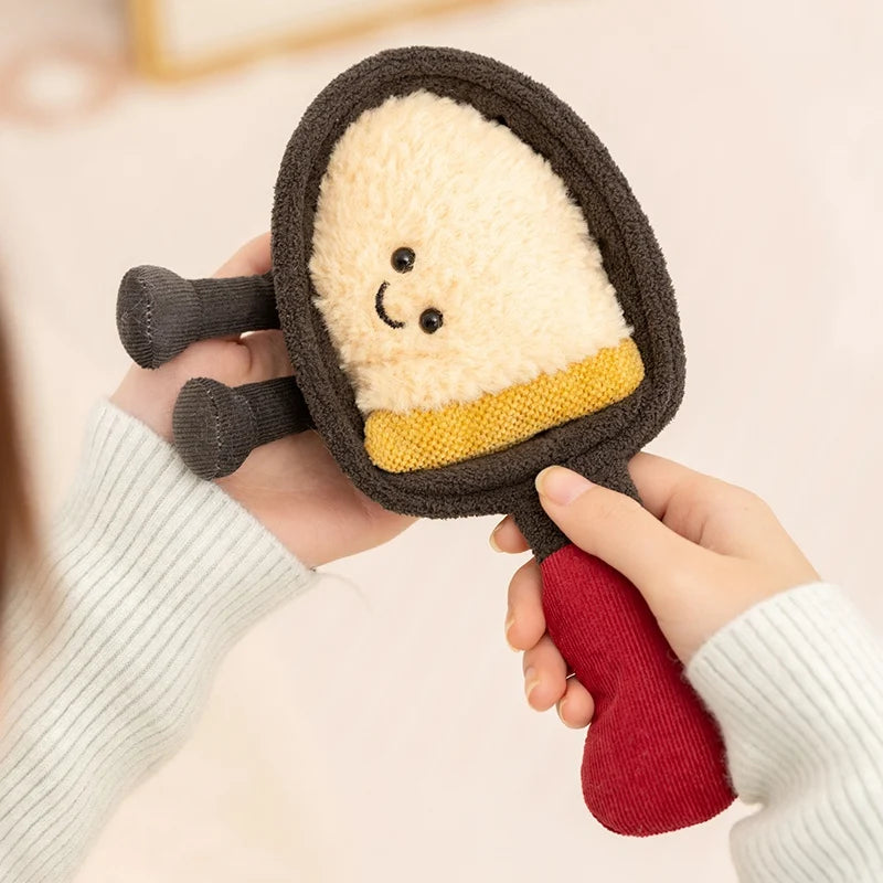 Kawaii Kitchen Plushies | Green Teapot, Hotpot & Frying Pan Amuseable Style Food Plush Decor