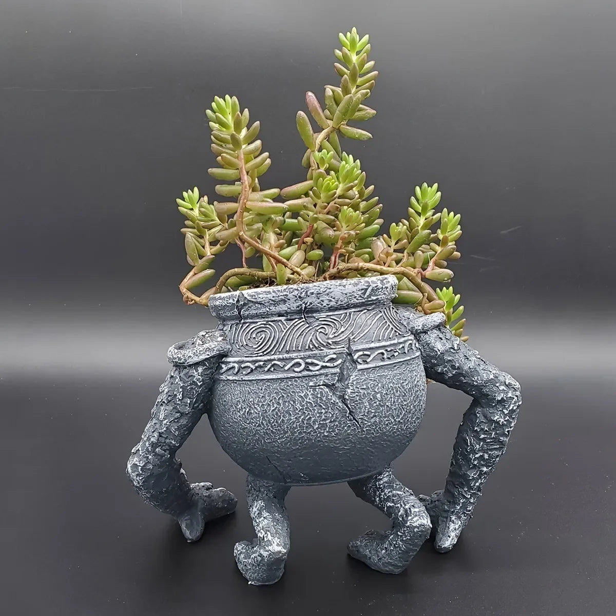 plant warrior pots Elden Ring Iron Fist Alexander Warrior Figure Planter | 7.68" Resin Statue