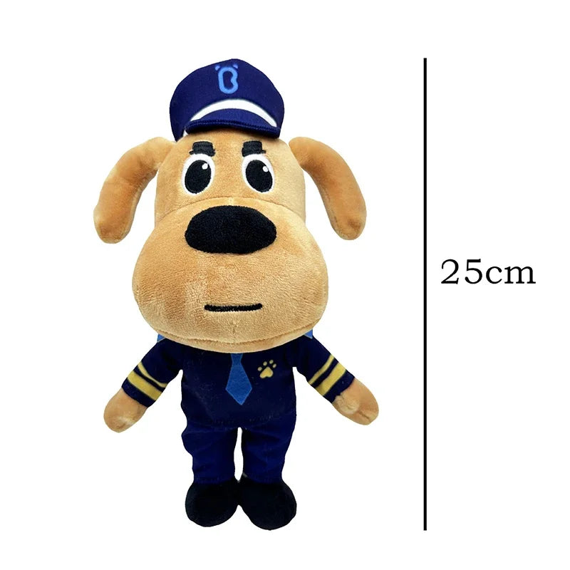 Puppy Patrol Squad Plushies: Papillon 23cm, Labrador & Dobie 25cm Rescue Pup Plush Toys