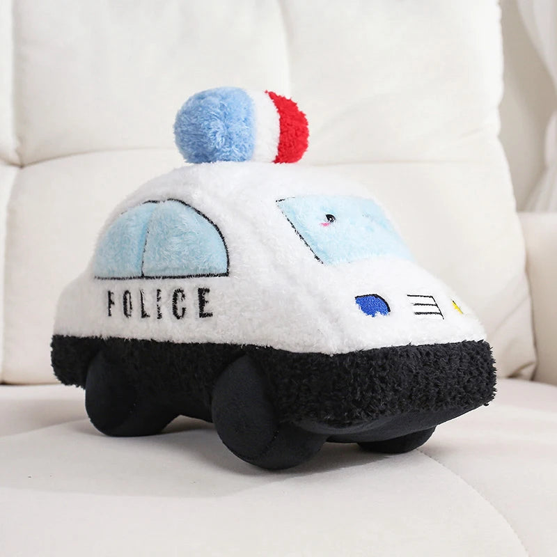 Chunky Vehicle Plushies - Soft Smiling Car Truck Plane Train Plush Toy | Happy Wheels Handmade Stuffed Animal