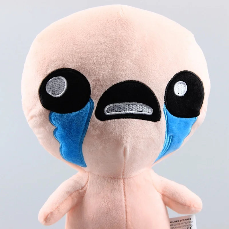 Handmade Isaac Plush 30cm - Crying Boy Stuffed Toy Dark Roguelite Fan Collectible