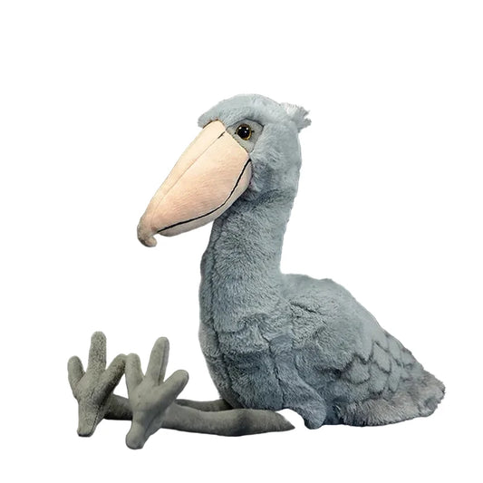 Shoebill Plush Toy | Realistic Shoebill Stork Stuffed Animal | Handmade Quirky Prehistoric Bird Plush 45cm