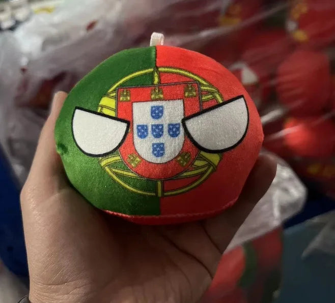 Countryball Plush Toy | 10cm Flag Plushes | Polandball Stuffed Doll | USA UK Japan Brazil Germany + 16 More
