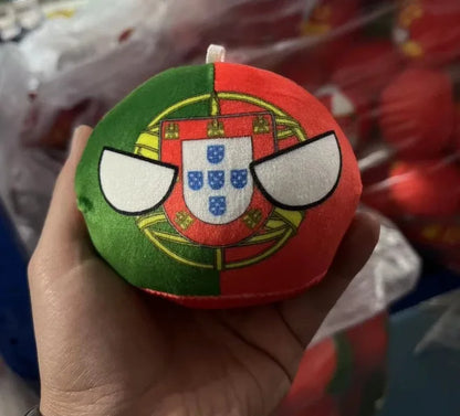Countryball Plush Toy | 10cm Flag Plushes | Polandball Stuffed Doll | USA UK Japan Brazil Germany + 16 More
