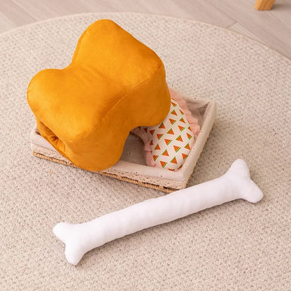 Manga Meat Plush Pillow Anime Cartoon Bone Hand Warmer Desk Cushion 40cm Kawaii Otaku Gift