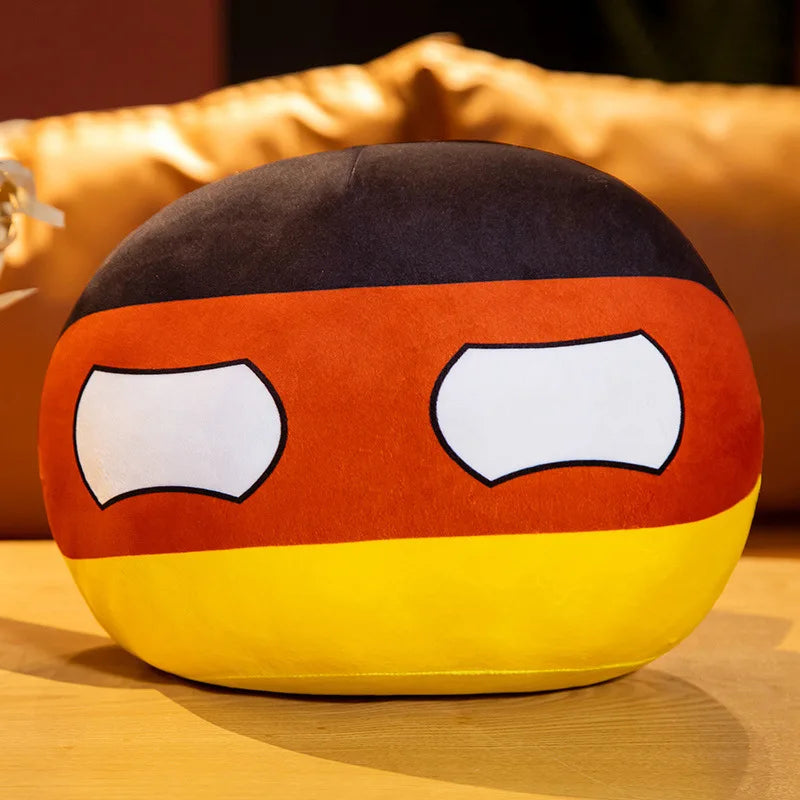 Countryball Plush Toy | 10cm Flag Plushes | Polandball Stuffed Doll | USA UK Japan Brazil Germany + 16 More