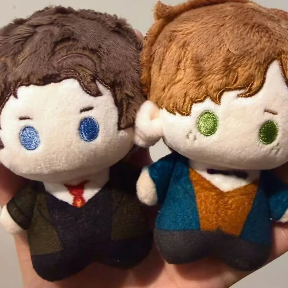 Handmade Magizoologist Plush Toy, Wizard Plush Inspired by the Scamander Brothers, 10cm Fantasy Collectible Soft Toy