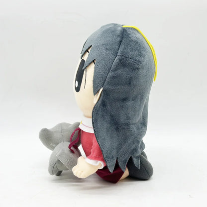 Sakaki Plush With Cat | Handmade Azumanga Daioh Kamineko Collectible Plush 22cm