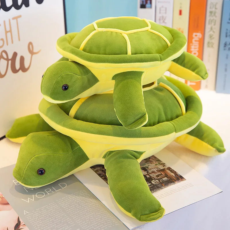 Kawaii Matcha Green Turtle Plush | Cute Turtle Plushie Cushion Pillow | Soft Stuffed Turtle Toy 25cm 35cm