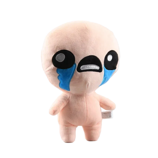 Handmade Isaac Plush 30cm - Crying Boy Stuffed Toy Dark Roguelite Fan Collectible