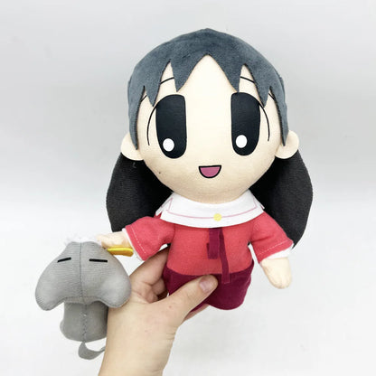 Sakaki Plush With Cat | Handmade Azumanga Daioh Kamineko Collectible Plush 22cm