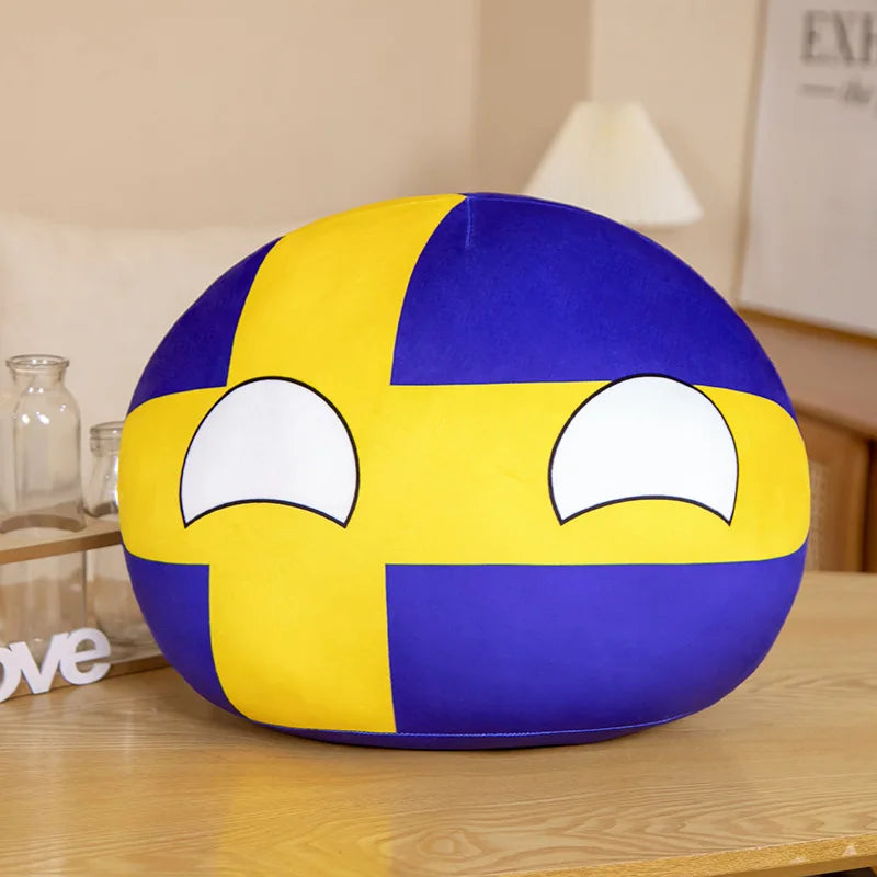 Countryball Plush Toy | 10cm Flag Plushes | Polandball Stuffed Doll | USA UK Japan Brazil Germany + 16 More
