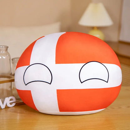 Countryball Plush Toy | 10cm Flag Plushes | Polandball Stuffed Doll | USA UK Japan Brazil Germany + 16 More
