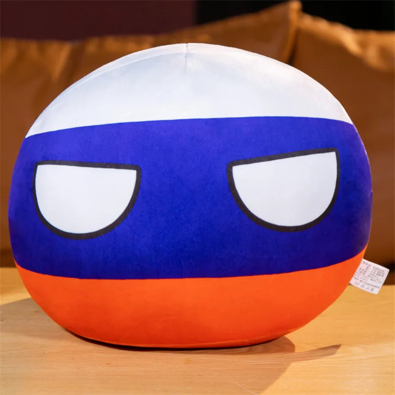 Countryball Plush Toy | 10cm Flag Plushes | Polandball Stuffed Doll | USA UK Japan Brazil Germany + 16 More