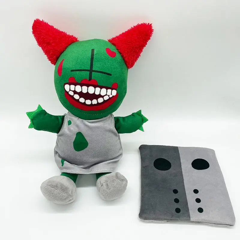 Handmade Tricky the Clown Plush - Removable Mask Clown Villain Plush Toy 22cm