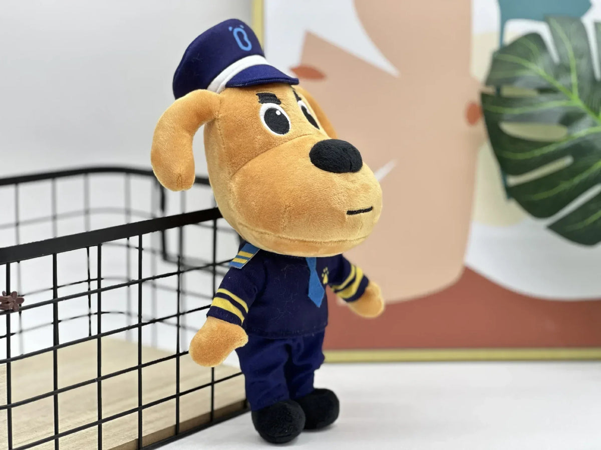 Puppy Patrol Squad Plushies: Papillon 23cm, Labrador & Dobie 25cm Rescue Pup Plush Toys