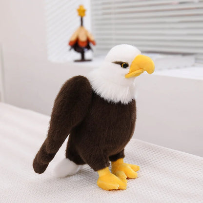 White Headed Eagle Plush | Realistic Lifelike Bird Stuffed Animal | 25cm Eagle Collectible Gift