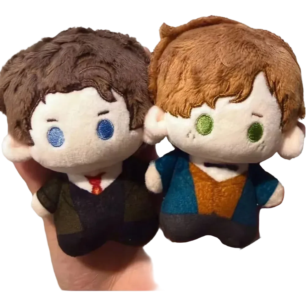 Handmade Magizoologist Plush Toy, Wizard Plush Inspired by the Scamander Brothers, 10cm Fantasy Collectible Soft Toy