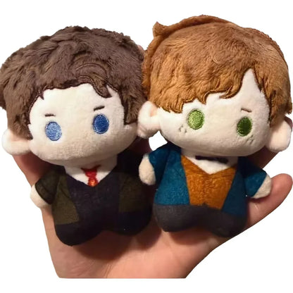 Handmade Magizoologist Plush Toy, Wizard Plush Inspired by the Scamander Brothers, 10cm Fantasy Collectible Soft Toy