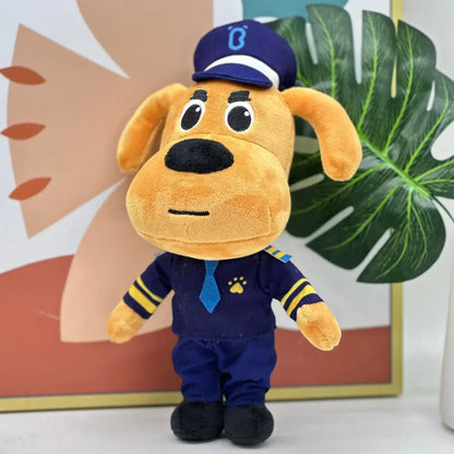 Puppy Patrol Squad Plushies: Papillon 23cm, Labrador & Dobie 25cm Rescue Pup Plush Toys