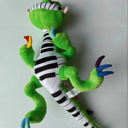 Piano Key Dinosaur Plushie | Handmade Piano Dinosaur Plush 33cm Stuffed Animal Collectible
