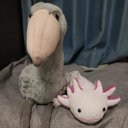 Shoebill Plush Toy | Realistic Shoebill Stork Stuffed Animal | Handmade Quirky Prehistoric Bird Plush 45cm