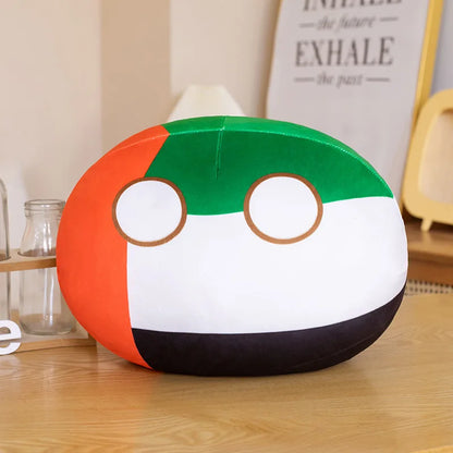 Countryball Plush Toy | 10cm Flag Plushes | Polandball Stuffed Doll | USA UK Japan Brazil Germany + 16 More
