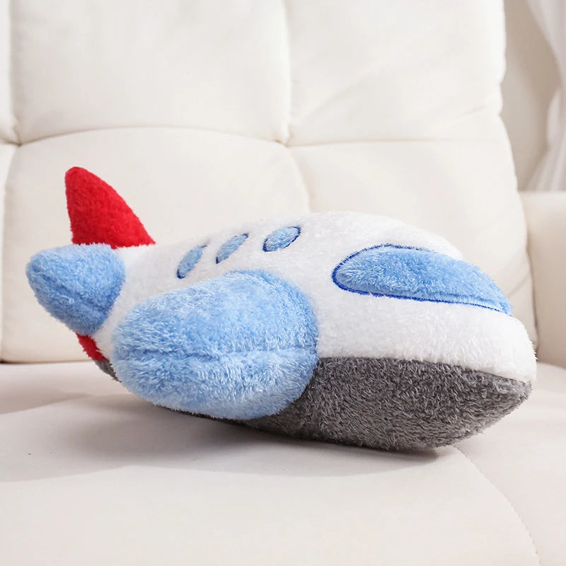 Chunky Vehicle Plushies - Soft Smiling Car Truck Plane Train Plush Toy | Happy Wheels Handmade Stuffed Animal