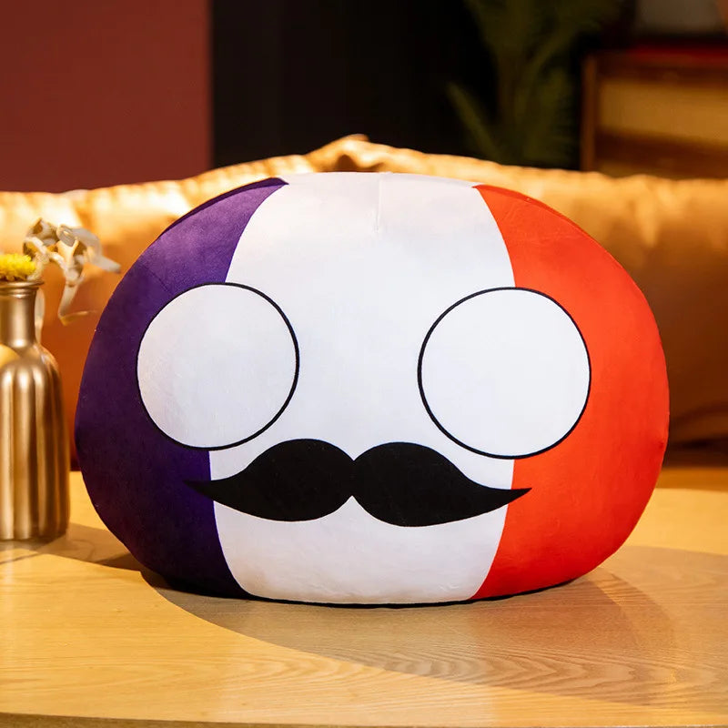 Countryball Plush Toy | 10cm Flag Plushes | Polandball Stuffed Doll | USA UK Japan Brazil Germany + 16 More