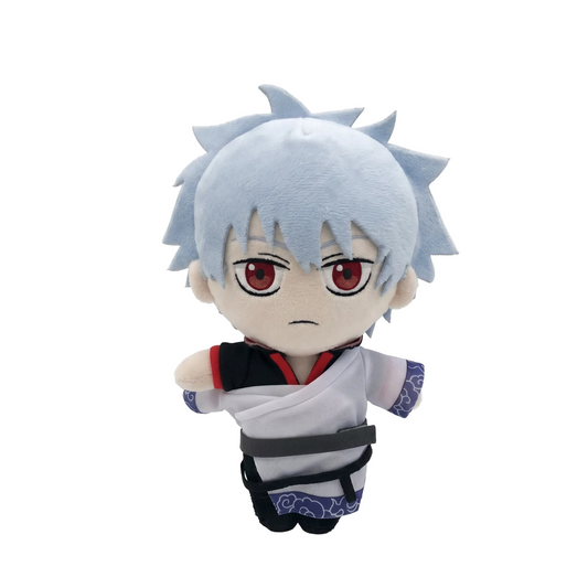 Sakata Gintoki plush toy handmade 20cm front view
