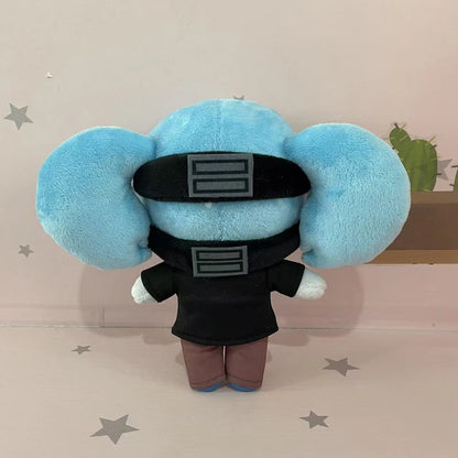 Sally Face Sal Fisher stuffed plush figure removable mask blue hair indie horror game merch
