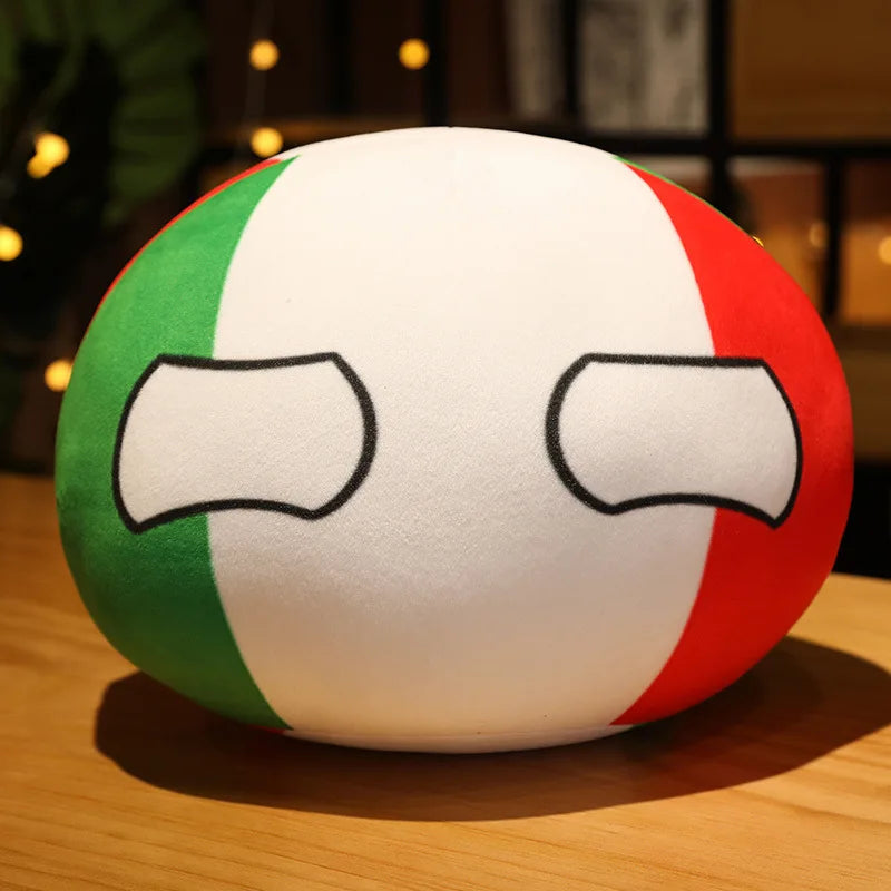 Countryball Plush Toy | 10cm Flag Plushes | Polandball Stuffed Doll | USA UK Japan Brazil Germany + 16 More