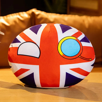 Countryball Plush Toy | 10cm Flag Plushes | Polandball Stuffed Doll | USA UK Japan Brazil Germany + 16 More
