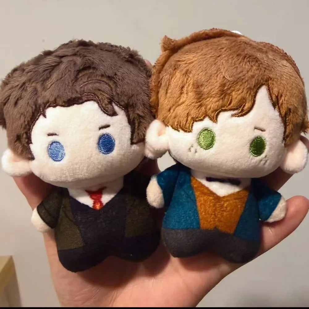 Handmade Magizoologist Plush Toy, Wizard Plush Inspired by the Scamander Brothers, 10cm Fantasy Collectible Soft Toy