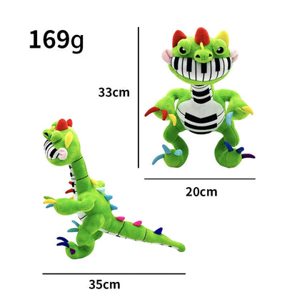 Piano Key Dinosaur Plushie | Handmade Piano Dinosaur Plush 33cm Stuffed Animal Collectible