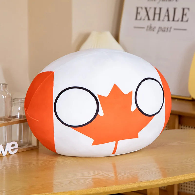 Countryball Plush Toy | 10cm Flag Plushes | Polandball Stuffed Doll | USA UK Japan Brazil Germany + 16 More
