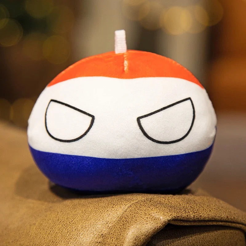 Countryball Plush Toy | 10cm Flag Plushes | Polandball Stuffed Doll | USA UK Japan Brazil Germany + 16 More