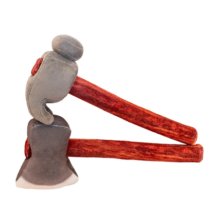 Realistic Axe & Claw Hammer Plush Toys - Lifelike Stuffed Tool Plushies 40cm | Novelty Gift