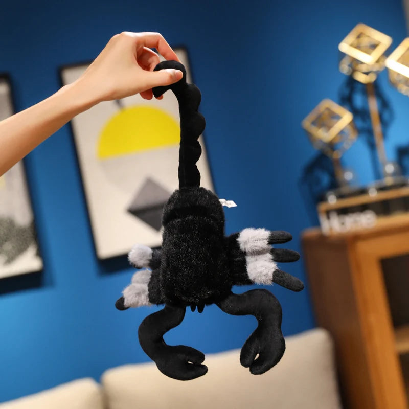 Scorpion plush keychain pendant 20cm hanging from backpack zipper