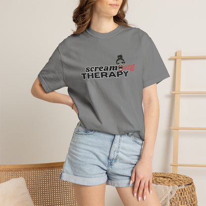 Scream tee back view – relaxed fit alternative streetwear Comfort Colors base