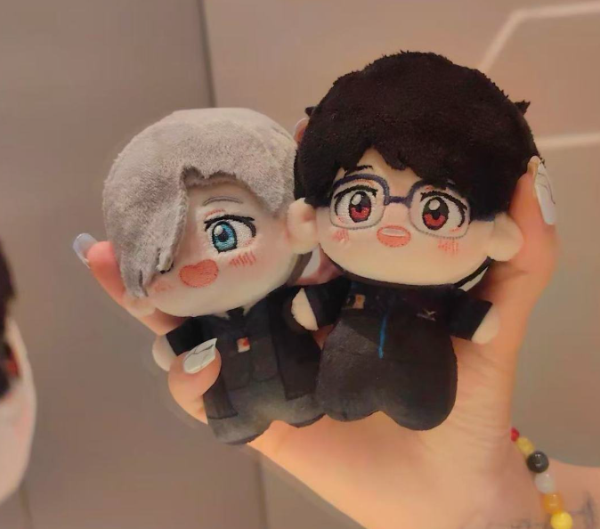 Victor Nikiforov & Yuri Katsuki Handmade Plushies | Yuri on Ice Anime Collectible Plush Toys 10cm