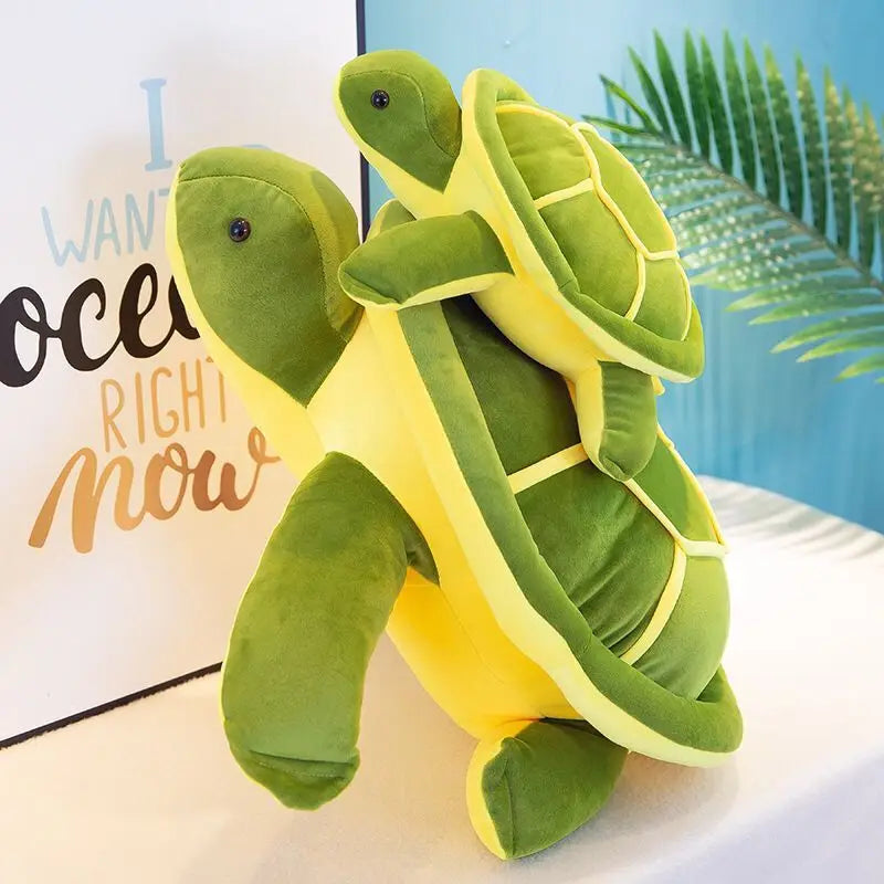 Kawaii Matcha Green Turtle Plush | Cute Turtle Plushie Cushion Pillow | Soft Stuffed Turtle Toy 25cm 35cm