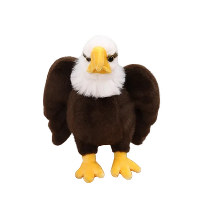 White Headed Eagle Plush | Realistic Lifelike Bird Stuffed Animal | 25cm Eagle Collectible Gift
