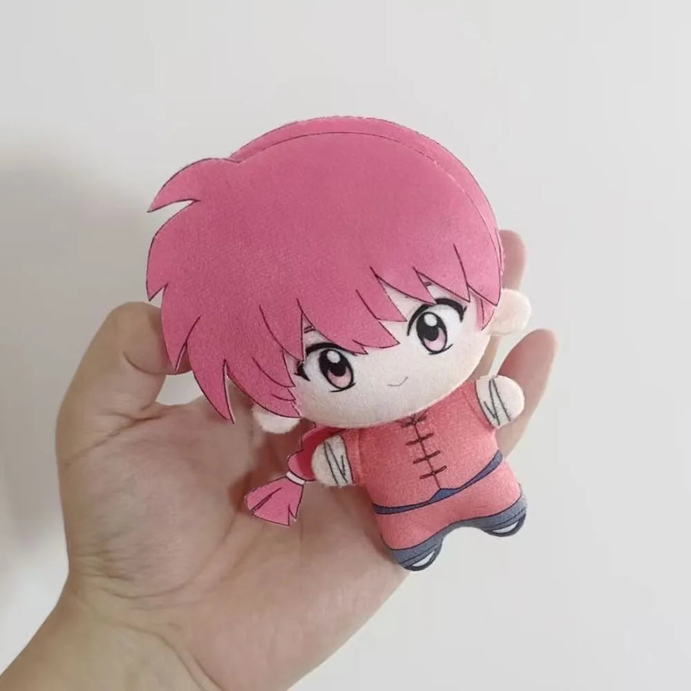 Ranma Saotome boy form plush displayed on shelf anime collection