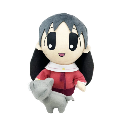Sakaki Plush With Cat | Handmade Azumanga Daioh Kamineko Collectible Plush 22cm