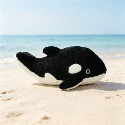 Sea urchin plush pillow 32cm held in hand for size reference